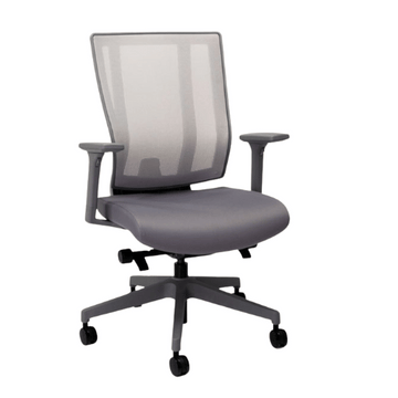 NETONE MBACK GREY OFFICE CHAIR - BASICS HOME - DURBAN
